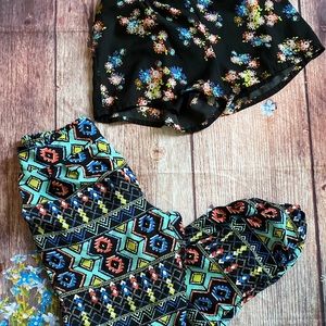 Lot Of 2 Charlotte Russe Tribal  Jogger and shorts